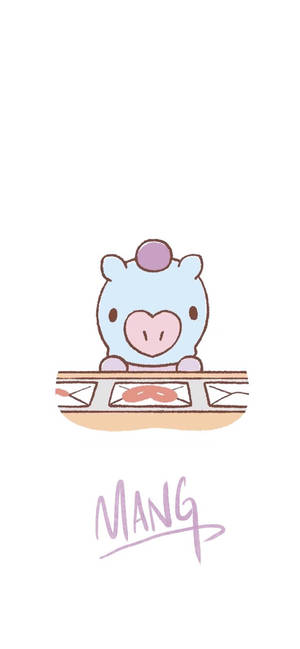Mang Bt21 -taideteos taustakuva — iPhone 18 Pro Max Taustakuvat