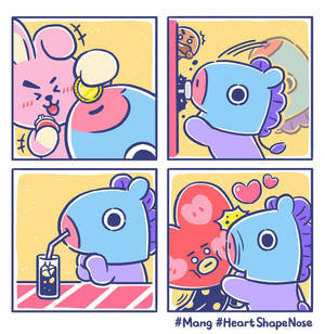 Mang Bt21 sarjakuva taustakuva — Galaxy Z Flip7 FE Taustakuvat