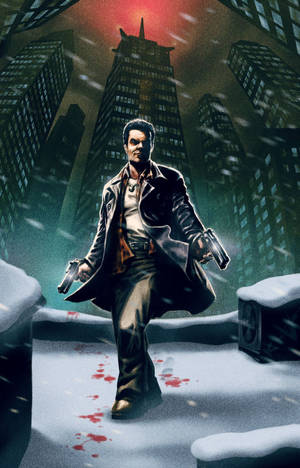 Max Payne -videopeli -taustakuva — Galaxy Tab S10 Lite Taustakuvat