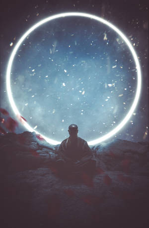Meditoiva buddhalainen munkki taustakuva — Honor MagicPad4 Taustakuvat