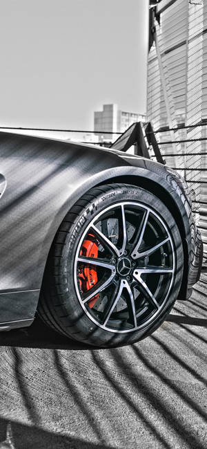 Mercedes iPhone X -rengas — iPhone 14 Pro Max Taustakuvat