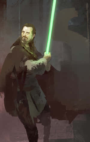 Mestari Qui-Gon Jinn, viisas jediritari — Nubia Flip2 Taustakuvat