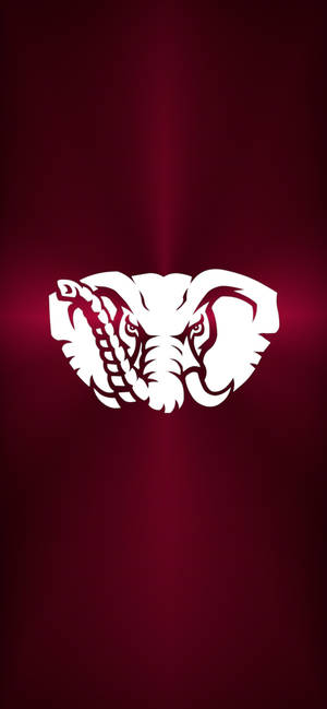 Metallinen Alabama Crimson Tide Elefantti taustakuva — iPhone 13 Pro Max Taustakuvat