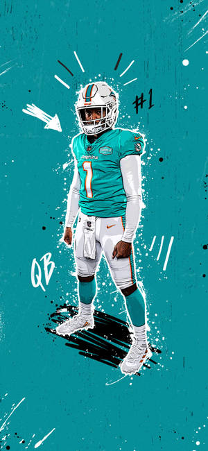 Miami Dolphins iPhone — iPhone 12 Pro Taustakuvat