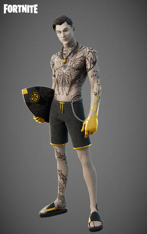 Midas Fortnite surf summer -skin taustakuva — Honor Pad Taustakuvat