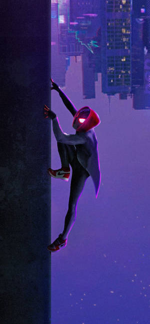 Miles Morales Hämähäkkijakeessa -taustakuva — iPhone 17 Taustakuvat