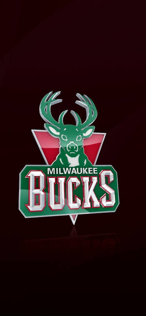 Milwaukee Bucks tummanpunaisena taustakuva — iPhone 15 Pro Max Taustakuvat
