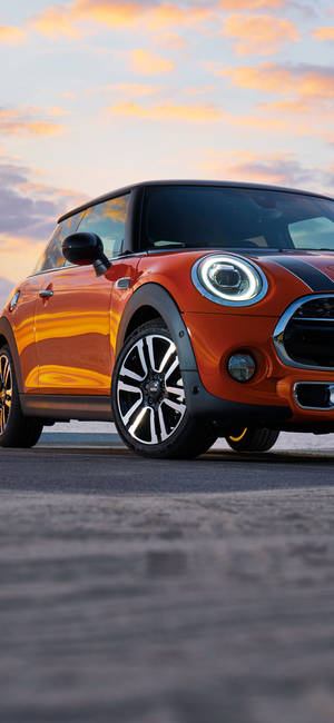 Mini Cooper -muotokuvataustakuva — iPhone 12 Pro Taustakuvat