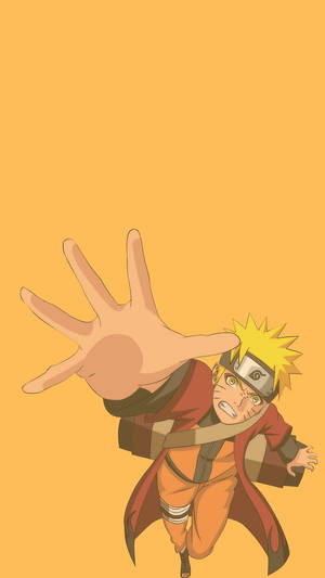 Minimalistinen Anime Puhelin Naruto Käsi — Minimalistinen anime Taustakuvat
