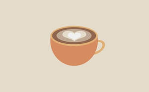 Minimalistinen esteettinen kuppi cappuccinoa — Minimalistinen estetiikka Taustakuvat