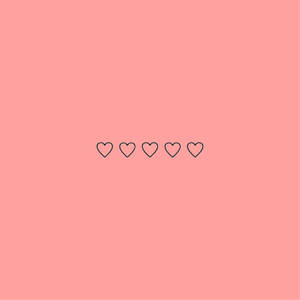 Minimalistinen pastellinpunainen sydänestetiikkataustakuva — Sydän esteettinen GIF Taustakuvat