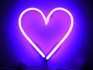Neon sydän — Neon violetti Taustakuvat