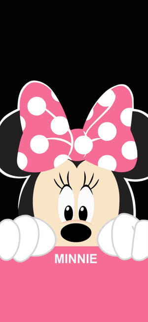 Minnie Hiiri kurkistaa seinän takaa -taustakuva