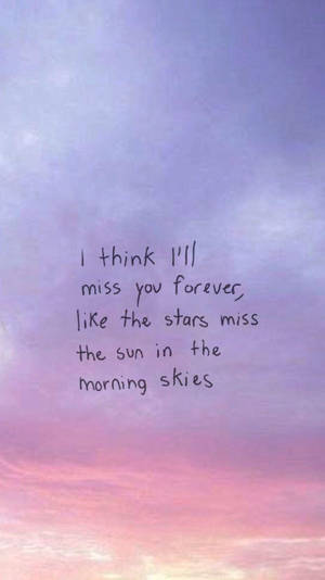 Missing you Summertime Sadness -lyriikkataustakuva — Aamunkoitto Taustakuvat
