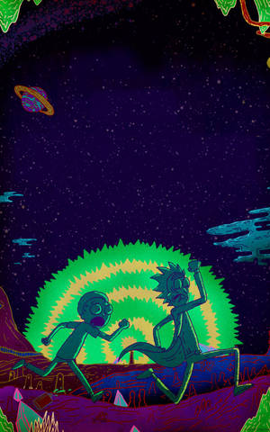 Mobile Rick And Morty — Galaxy Tab S9 Taustakuvat