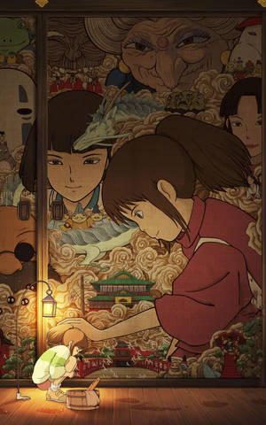 Mobile Spirited Away -taustakuva — Galaxy Tab S10+ Taustakuvat