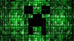 Minecraft Creeper -kollaasi taustakuva. — 2560x1440 Taustakuvat