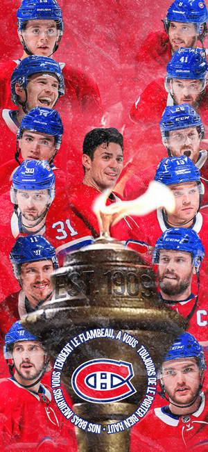 Montreal Canadiens -pelaaja puhelin -taustakuva — iPhone 18 Taustakuvat