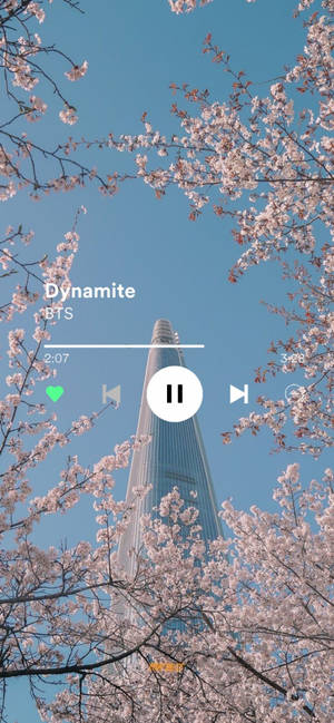 Musiikkiesteettinen BTS Dynamite -taustakuva — iPhone 16 Taustakuvat
