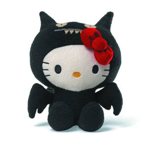 Musta vampyyri Hello Kitty Halloween -taustakuva — Hello Kitty Halloween Taustakuvat