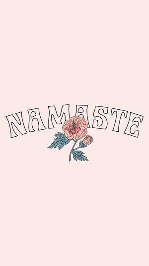 Namaste henkinen estetiikka kukalla — Henkinen estetiikka Taustakuvat
