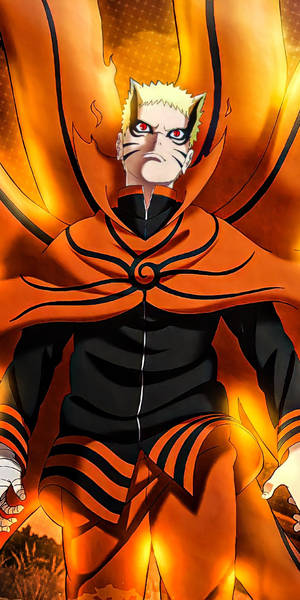 Naruto Baryon-tila vakava ilme — Naruto iPhone GIF Taustakuvat