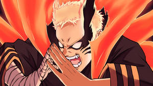 Naruto Baryon-tilassa huutamassa — Naruto shippuden GIF Taustakuvat