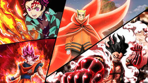 Naruto Baryon-tila Kollaasi — Naruto Baryon-tila Taustakuvat