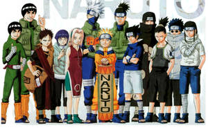 Naruto-hahmot opettajat ja oppilaat -taustakuva — Naruto-hahmot Taustakuvat