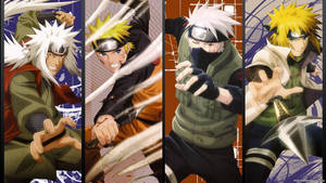 Naruto-hahmot Voimakkaita Ninjoja taustakuva — Naruto ja sasuke Taustakuvat
