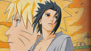 Naruto ja Sasuke piirros taustakuva — Naruto ja sasuke Taustakuvat