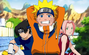 Naruto ja Tiimi 7 lapsina -julistetaustakuva — Suloisen Naruto Taustakuvat