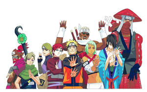 Naruto-juliste Jinchuriki-taustakuva — Naruto ja sasuke Taustakuvat