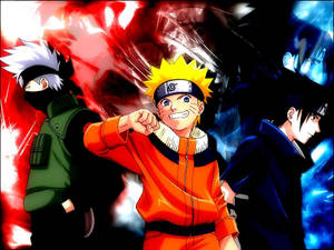 Naruto PC Kakashin ja Sasuke kanssa