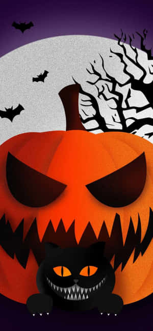 Nauti Hallowe’nin karmivista ihmeistä tällä karmivalla iPhone-taustakuvalla! — Halloween iPhone Taustakuvat