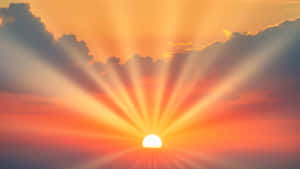 Auringonnousutausta