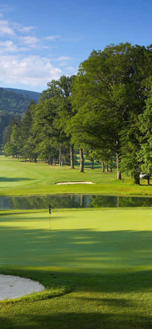 Iphone X golfkenttä -taustakuva — POCO M8 Pro Taustakuvat