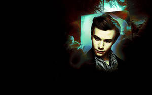 Tumma Chris Colfer -taustakuva — Siisti Taustakuvat