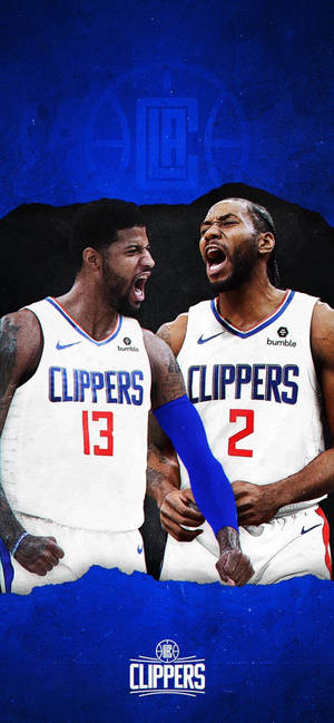 NBA Kawhi Leonard Ja Paul George -taustakuva.