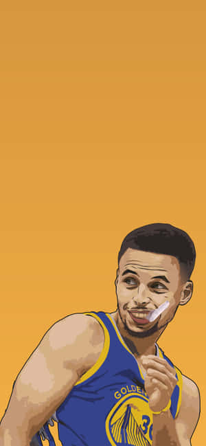 Stephen Curry sarjakuva — Motorola Edge 70 Pro Taustakuvat