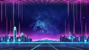 Neon-tausta — Neonkaupunki Taustakuvat