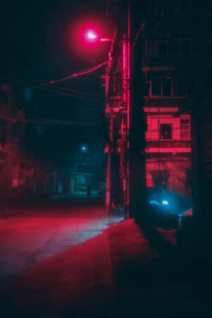 Neonpunainen esteettinen — Neonpunainen estetiikka Taustakuvat