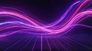 Vaporwave-tyylisiä neonvärisiä purppuran- ja pinkinpunaisia valojuovia. — Neon violetti Taustakuvat