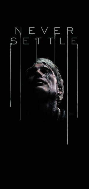 Never Settle Death Stranding — iPhone 14 Pro Max Taustakuvat