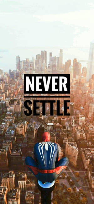 Never Settle New York -Tausta — iPhone Xs Taustakuvat