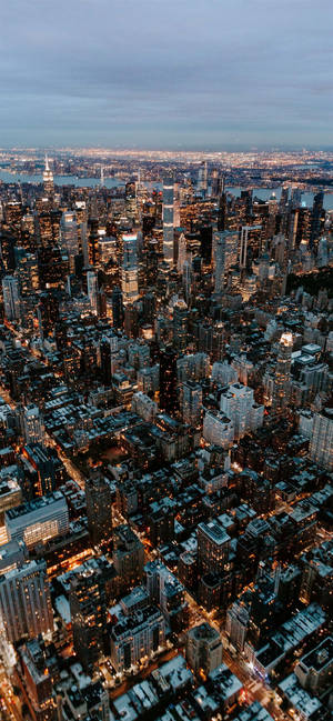 New York City IPhone X Ilmakuva Lähistö — iPhone 18 Taustakuvat