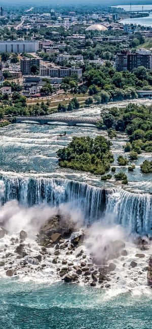 720p Niagaran putoukset Tausta — Honor X7e Taustakuvat