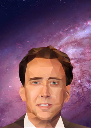 Nicolas Cage -fanitaidetausta — OnePlus Pad 2 Pro Taustakuvat
