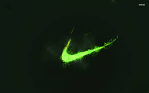 Nike-logo neonvihreä estetiikka