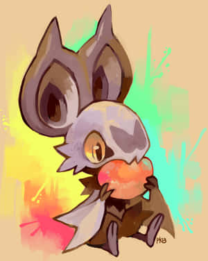 Noibat syömässä hedelmää grafiikka — Pokemon Puhelin Taustakuvat